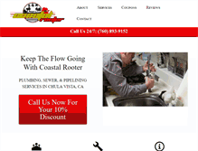 Tablet Screenshot of coastalrooterca.com